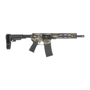 Shark Coast Tactical SCC07060ANBRN-P Anime-15 Bronze 5.56 NATO 30+1 10.50 Black Nitride Threaded Barrel, Aluminum Receiver w/Picatinny Rail, M-LOK Handguard, Polymer SB Tactical SBA3 Brace, Polymer G