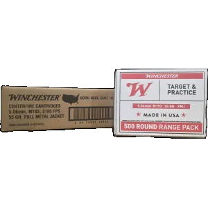 Winchester Target & Practice M193 5.56mm, 55gr FMJ, 1000rd Case