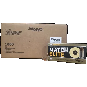 Sig Sauer Elite V-Crown Competition 9mm, 115gr JHP, 1000rd Box