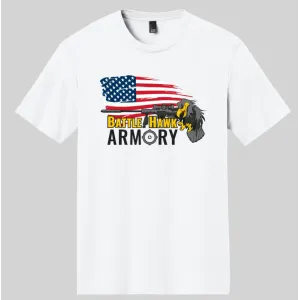 The District Tri-Blend BattleHawk Armory T-Shirt White Flag Large