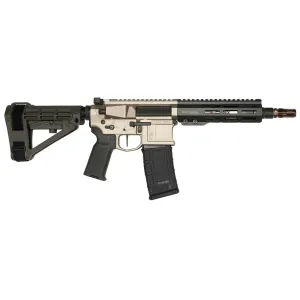 Blackout Dynamics Quantum DTL-X, .300blk, 9 Barrel, 1- 30rd Magazine, Forward Assist, Clear Ano/Green, Pistol