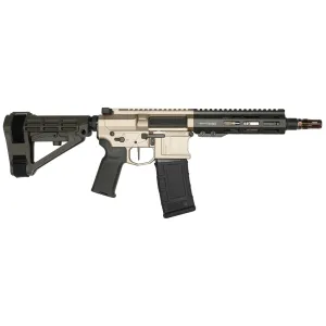Blackout Dynamics Quantum DTL-X, .300blk, 9 Barrel, 1- 30rd Magazine, Slick Side, Clear Ano/Green, Pistol