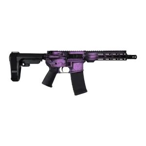 Shark Coast Tactical SCC07510VALK-P Valkyrie 5.56 NATO 30+1 10.50 Black Nitride Threaded Barrel, Aluminum Receiver w/Picatinny Rail, M-LOK Handguard, Polymer SB Tactical SBA3 Brace, Magpul MOE Grip,