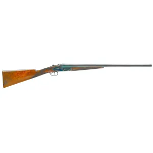 Dickinson LLC  Plantation Break Open 2.75 2rd 28 Gloss Blued Side By Side Barrel, True Bone-Charcoal Case Hardening Engraved Receiver, English Style Turkish Walnut Stock