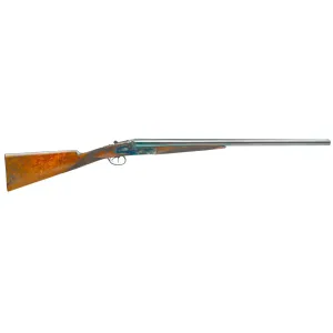 Dickinson LLC  Plantation 28 Gauge Break Open 2.75 2rd 30 Gloss Blued Side By Side Barrel, True Bone-Charcoal Case Hardening Engraved Receiver, English Style Turkish Walnut Stock