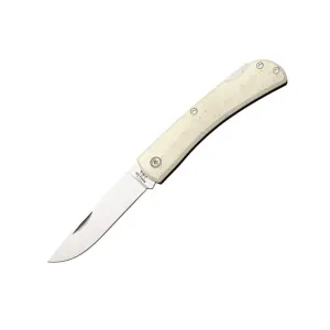 BEAR & SON FARMHAND 2.75 LCKNG SMOOTH WHITE BONE W/CLIP