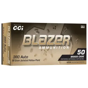 CCI 5238  BLAZER BRASS     380   98 JHP     50/10