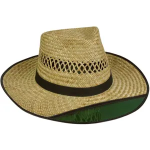 OC BEACH BUM STRAW HAT w/GRN VISOR
