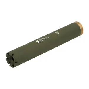 Fletcher Rifle Works TAQUITOODG Taquito 22LR 1 OD Green Stainless Steel/Aluminum 1/2x28