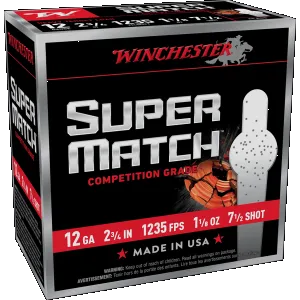 WIN SUPER MATCH 12GA 2.75 11/8OZ #7.5 25/10