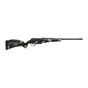 Fierce Firearms ROGSCMX22CM18BF Carbon Mini Rogue XP 22 Creedmoor 3+1 18 Carbon Fiber Match Grade Barrel, Black DLC Stainless Steel Drilled & Tapped Receiver, Forest Camo Push Button Adj Cheek Piece