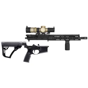 Daniel Defense DDM4 V7 S, 5.56mm, 11.5 Barrel, Black, Short Barreled Rifle Build Kit + Vortex AMG Eleanor EBR-22L 1-10x24 MOA Scope w/ RPM Mount