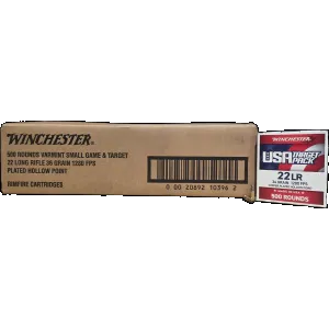 Winchester USA Target Pack .22lr, 36gr CPHP, 5000rd Case