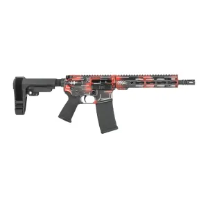 Shark Coast Tactical SCC07091FRAN-P Anime-15 Francis 5.56 NATO 30+1 10.50 Black Nitride Threaded Barrel, Aluminum Receiver w/Picatinny Rail, M-LOK Handguard, Polymer SB Tactical SBA3 Brace, Polymer G