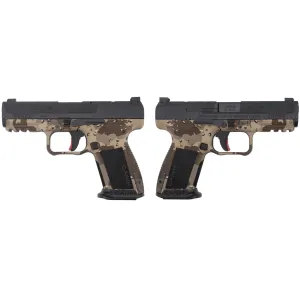 CANIK METE SF ONE SERIES 9MM CHOCOLATE CHIP CAMO PSTL 4.19 BRL 1-15RD MAG
