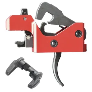 The Triggered Company LAT Match Grade AR-15 Ambi 3-Position Assisted Reset Trigger - Red Cassette