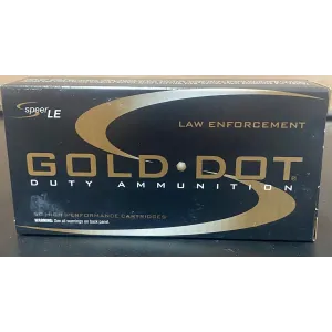 LE TRADE IN Speer Ammo Gold Dot Personal Protection 45 Automatic Colt Pistol (ACP) 230 GR Hollow Point 50 Box