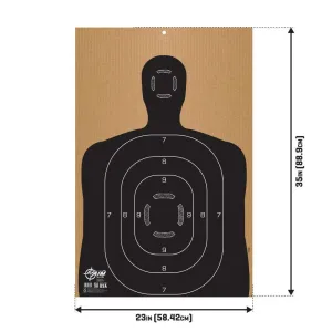 ALLEN EZ AIM SILHOUETTE TARGET B27 CORRUGATED 23 X 35