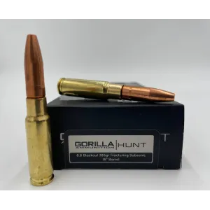 8.6 Blackout 285gr Fracturing Subsonic Solid Copper Hunting Ammunition 16 Barrel