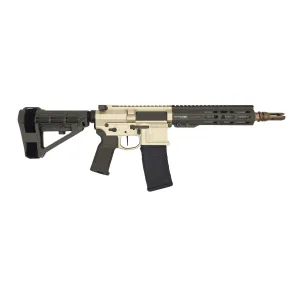 Blackout Defense Quantum DTL, .300blk, 9 Barrel, 1- 30rd Magazine, Slick Side, Green/Clear Anodized, Pistol