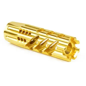 F-1 Firearms Surplus Dragon Slayer Muzzle Break 9mm / .36 Cal 1/2x28mm - GOLD