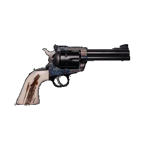 CNC RUGER PREMIER BLACKHAWK 45LC/45ACP COMES WITH BOTH CYLINDERS CASE HARDENED STAG GRIPS 1/200