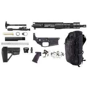 Aero Precision M4E1 Tactical Advisor 8 5.56 Pistol Build Folding Kit - Backpack Gun