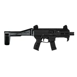 CZ Scorpion 3+ Micro 9mm 4.2 20+1 Threaded Barrel Black Pistol With SB Tactical SBTEVO-G2 Side Folding Stabilizing Brace KIT
