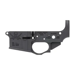 SPIKES TACTICAL STRIPPED LOWER RECEIVER CALICO JACK LOGO, MULTI CAL--COSMETIC BLEM