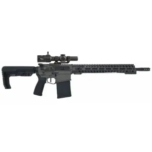 Patriot Ordnance Factory Revolution, .308 win, 16.5 Barrel, Direct Impingement, 1- 20 Round Magazine, Tungsten, Rifle w/ Sig Tango MSR 1-6 FFP RifleScope