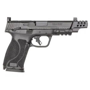 Smith & Wesson 13970 M&P M2.0 w/Optic Full Size 10mm Auto 15+1 5.60 Black Armornite Steel Ported Barrel, Black Armornite Optic Cut/Ported/Serrated Stainless Steel Slide & Poly Frame w/Pic Rail, Vortex Venom, Ambi, Pistol
