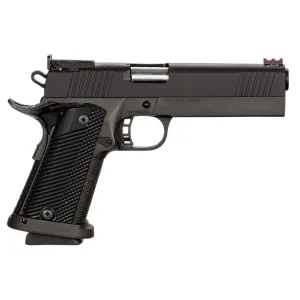 Rock Island 51738 Pro Ultra Match HC 40 S&W Caliber with 5 Barrel, 16+1 Capacity, Overall Black Parkerized Finish Steel, Beavertail Frame, Serrated Slide & Black G10 Grip, Pistol