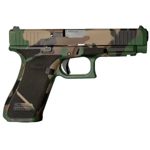 Weapon Works G47 Gen5 MOS Full Size Frame 9mm Luger 17+1 4.49 in Black GMB Barrel, M81 w/Diamond Stippling MOS Cut/Serrated Steel Slide & Polymer Frame w/Picatinny Rail, Pistol