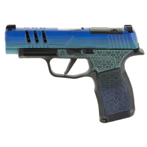 Sig Sauer P365XL, Striker Fired, Semi-auto, Polymer Frame Pistol, Sub-Compact, 9mm, 3.7 in Barrel, Silver Slide, Galactic June Bug, XRAY3 Day/Night Sights, Optics Ready, 12 Rounds, 2 Mags 365XL-9-JUNEBUG