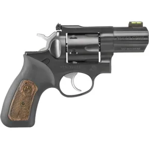 Ruger Gp100 .357Mag 3 in Adj. Blue Rubber W/Wood Insert 1790