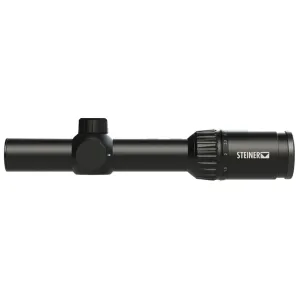 Steiner 5202 P4Xi Black 1-4x24mm 30mm Tube Illuminated P3TR Reticle, Rifle Scope