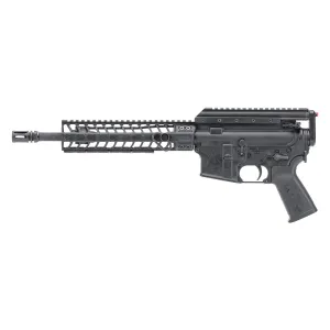 Spikes Tactical Bi-Axial, Semi-automatic, AR Pistol, 223 Remington/556NATO, 11.5 in Cold Hammer Forged Barrel, A2 Flash Hider, Black, 9 in M-LOK handguard, Aviator Arms Bi-Axial Recoil Device, No Magazine STP5321-CM9F