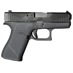 Weapon Works UX4350201-228074 G43X Sub-Compact Frame 9mm Luger 10+1 3.41 in Black Steel Barrel, Urban Dazzle Grey w/Mesh Stippling Serrated Steel Slide & Polymer Frame w/Beavertail USA Made, Pistol
