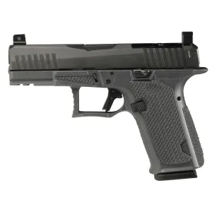 Lone Wolf Distributors Dusk19, Striker Fired, Semi-auto, Polymer Frame Pistol, Compact, 9mm, 4.02 in Gray Barrel, Matte Finish, Gray Slide and Frame, RMR Compatible Optic Cut, Front Night Sight/ Black Rear, 15 Rounds, 1 Mag LWD-DUSK19-GG-Gray