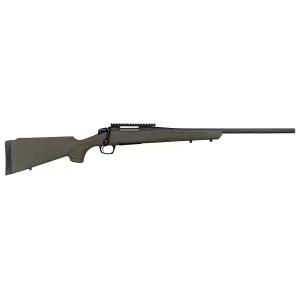 CVA Cascade, Bolt Action Rifle, 7MM-08 Remington, 22 in Threaded Barrel, 5/8X24 Thread Pattern, Cerakote Finish, Graphite Black, Synthetic Stock, Olive Drab Green, 0 MOA Picatinny Rail, 1 Mag, 4 Rounds CR3906G