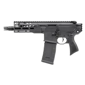 Sig Sauer PMCX300B6BLT MCX Rattler LT 300 Blackout 30+1 6.75 in, Black, M-Lok Handgaurd, Picatinny Stock Adapter, OEM Polymer Grip, QD Suppressor Flash Hider, Flat Trigger, Adj. Piston, Pistol