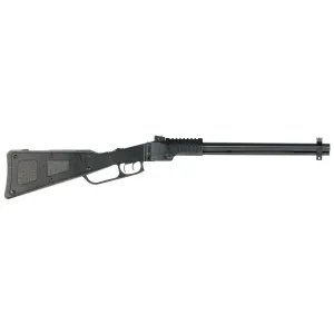 Chiappa 500188 M6 22 LR/12 Gauge 1+1 18.50 in Blued Steel Barrel, Folding Break Open, Receiver Mounted Quad Picatinny Forend, Black Skeletonized Stock w/PPS Foam Inserts, Double Trigger System, Includes Modified Choke