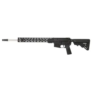 Radical Firearms RF-15, Semi-automatic, 6.5 Grendel, 20 in Stainless Steel Match Barrel, Rifle Length Gas System, Medium Contour Barrel, 1:9 Twist, B5 Stock, B5 Grip, 15 in RPR M-LOK Handguard, Pepper Pot Brake, 1 Magazine, 15Rd, Black RF00100