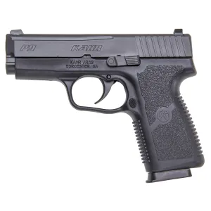 Kahr Arms P9, Striker Fired, Semi-automatic, Polymer Frame Pistol, Compact, 9MM, 3.56 in Barrel, Blackened Stainless Finish, Night Sights, 7 Rounds, 3 Magazines KP9094NA