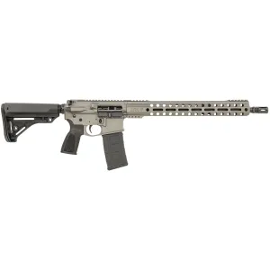 Live Free Armory LFBRL84105 Battle Rifle Lite 5.56 NATO 30+1 16 Black Nitride Threaded Government Barrel, Tungsten Cerakote Pic Rail Aluminum Rcvr, 15 M-LOK Handguard, Black Thril Combat Competitive Poly Stock, Thrill Rugged Tactical Grip, Rifle