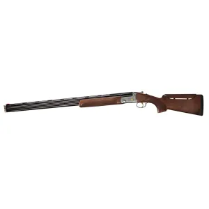 Bettinsoli USA BOSP123022 Omega Sport 12 Gauge Break Open 3 in 2rd 30 in Blued 30 in Vent Rib Barrel Stainless Engraved Stainless Receiver Walnut Wood Fixed w/Adj Comb Stock Hand, Shotgun