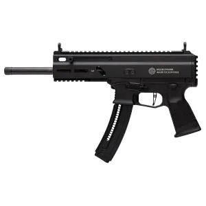 Grand Power Stribog TR22, Semi-auto Pistol, 22 Long Rifle, 10 in Threaded Barrel, Aluminum Frame, M-LOK Rail, Matte Finish, Black, 25 Rounds, 3 Mags GRP8588005808606