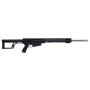Alex Pro Firearms MLR, Semi-automatic Rifle, 7MM Remington Magnum, 22 in Barrel, 1:9 Twist, Matte Finish, Black, Luth-AR MBA-2 Stock, CMC 3.5 Flatblade Trigger, APF 15.5 in Free Float MLOK Handguard, 5 Rounds, 4 Magazines MLR-7MM