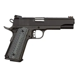 Rock Island 51719 Rock Ultra FS 40 S&W Caliber with 5 Barrel, 8+1 Capacity, Overall Black Parkerized Finish Steel, Beavertail Frame, Serrated Slide & Black/Gray G10 Grip, Pistol