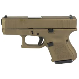 Glock 26, GEN 5, Semi-automatic, Striker Fired, Sub-Compact, 9MM, 3.43 in Barrel, Cerakote Finish, Burnt Bronze, 10 Rounds, 3 Magazines UA265S204-BB